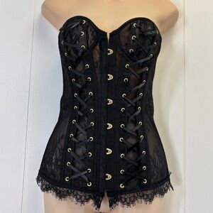 Adore Me Women Whimsigoth Coquette Corset Top Size S Fairy Grunge Regency Goth